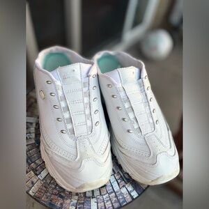 Skechers White Slip-On Shoes